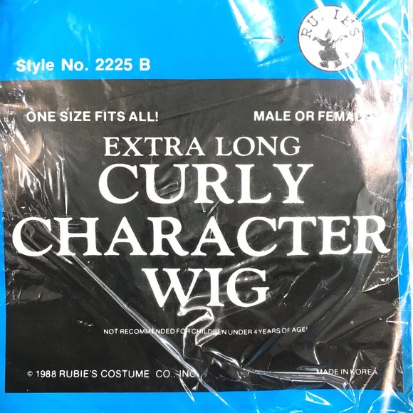 80’s Blonde Extra Long Curly Character Wig Rubies NWT - Picture 7 of 13